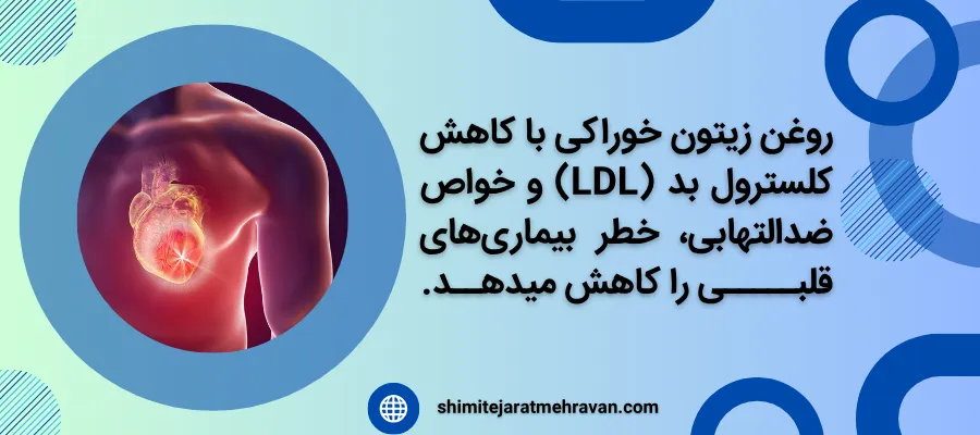 روغن زیتون خوراکی برای چی خوبه ؟ - قلب