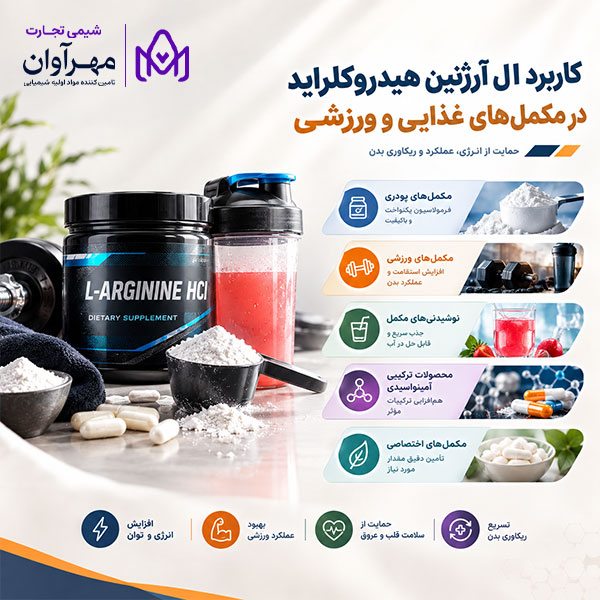 کاربرد ال آرژنین هیدروکلراید در مکملهای غذایی و ورزشی