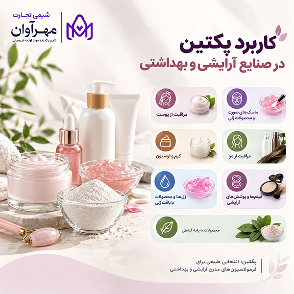 کاربرد پکتین در صنایع آرایشی و بهداشتی