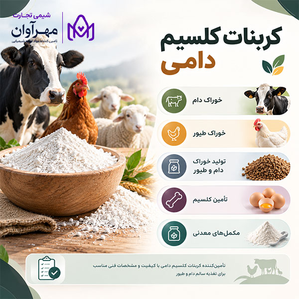 کربنات کلسیم دامی