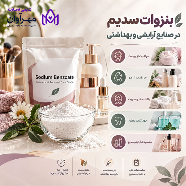 بنزوات سدیم در صنایع آرایشی بهداشتی
